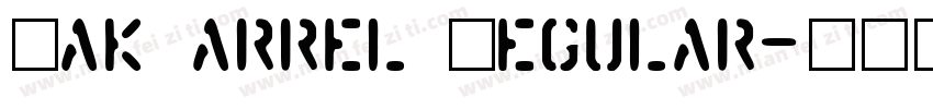 OakBarrel Regular字体转换